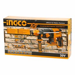 Martelete Rotativo Ingco Crhli20228 À Bateria 20v 2j 5000ipm 1100rpm Sds Plus 3 Brocas 1 Ponteiro - 8