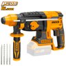 Martelete Rotativo Ingco Crhli20228 À Bateria 20v 2j 5000ipm 1100rpm Sds Plus 3 Brocas 1 Ponteiro - 1