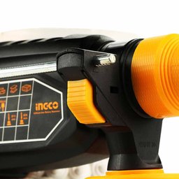 Martelete Rotativo Ingco Crhli20228 À Bateria 20v 2j 5000ipm 1100rpm Sds Plus 3 Brocas 1 Ponteiro - 3