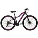 Ver imagem 1 de Bicicleta Feminina Aro 29 Ksw Mwza 24v Câmbios Shimano Garfo com Suspensão Preto-rosa 17