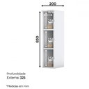 Ver imagem 2 de Armário Nicho De Cozinha 20 Cm Amy Casa 812