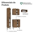 Ver imagem 4 de Armário de Cozinha Compacta 156 Cm Rustic Emilly Madesa 03 Rustic