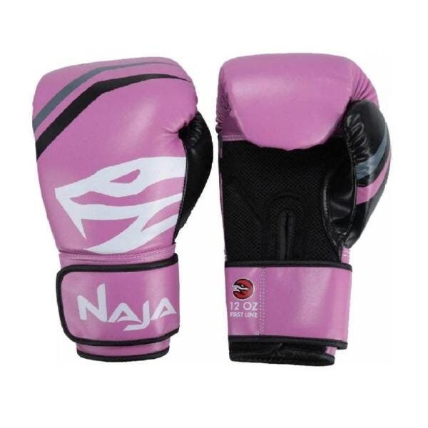 Luva De Boxe First Naja Extreme Rosa 14oz - 2