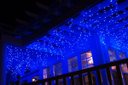 Ver imagem 3 de Kit 2 Cascatas 400 Leds 10M C/ 8 Funções Azul C/ Fio Branco 127v