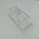 Ver imagem 7 de Queijeira e Manteigueira de Vidro Transparente 9x20x9cm Tampa Servir Mesa Queijo