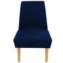 Ver imagem 3 de Kit 2 Cadeiras Virginia Suede Azul Marinho - Dominic Decor