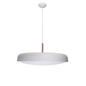 Pendente Victoria Branco e Cobre D60xa26,5cm 5m Cabo 5xe27 Newline