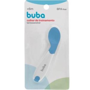 Colher de Treinamento Termossensivel Buba Baby Azul