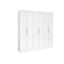 Ver imagem 1 de Guarda Roupa Casal 6 Portas Leblon 100% Mdf D Doro Móveis - Branco