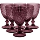 Ver imagem 3 de TAÇA ÁGUA 17x9x9cm 330ml VIDRO ROSA 6PÇ NH