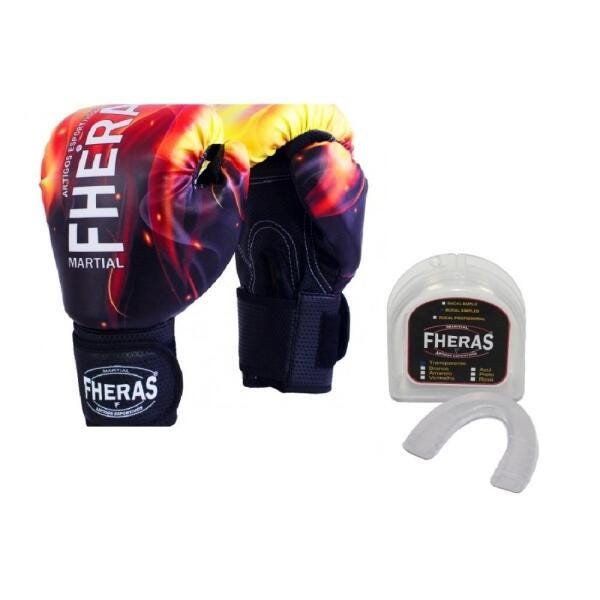 Kit Boxe Muay Thai Fheras Top Fogo (03000782) - 6