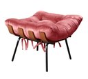 Ver imagem 4 de Poltrona Costela com Puff Cor:Suede Rosa 280