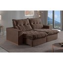 Ver imagem 2 de Sofá 3 Lugares Retrátil e Reclinável Martins M-177 Veludo Marrom