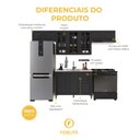Ver imagem 5 de Armário de Cozinha Modulada Compacta Fidelitá Nara 100% MDF 4 Peças 280cm 10 Portas 2 Gavetas sem