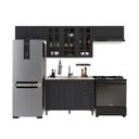 Ver imagem 2 de Armário de Cozinha Modulada Compacta Fidelitá Nara 100% MDF 4 Peças 280cm 10 Portas 2 Gavetas sem
