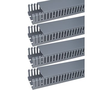 Kit 4 Canaleta Aberta Cinza 30x50x2000mm Sibratec