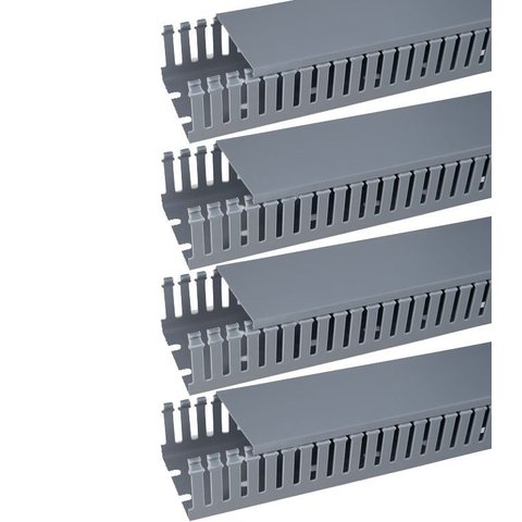 Kit 4 Canaleta Aberta Cinza 30x50x2000mm Sibratec