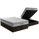 Ver imagem 1 de Cama Box Baú Casal: Colchão Molas Ensacadas Probel MasterPocket ProDormir Springs Luxo + Base CRC