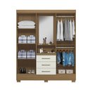 Ver imagem 4 de Guarda Roupa Paris 4 Portas e 3 Gavetas Aramóveis