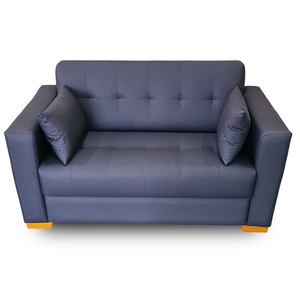 Sofá Gianni | Pé Cantoneira & Tecido Acquablock Impermeável | 2 Lugares | Medida 140cm | Marinho 339