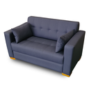 Ver imagem 3 de Sofá Gianni | Pé Cantoneira & Tecido Acquablock Impermeável | 2 Lugares | Medida 140cm | Marinho 339