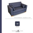 Ver imagem 6 de Sofá Gianni | Pé Cantoneira & Tecido Acquablock Impermeável | 2 Lugares | Medida 140cm | Marinho 339