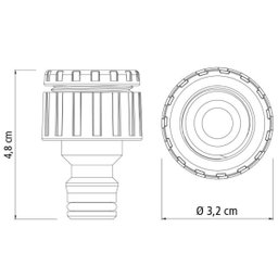 Esguicho Hidropistola 6 Jatos + Engate Rápido 1/2" + Bico Torneira + Torneira de Metal para Jardim 1 - 4
