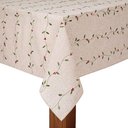 Ver imagem 1 de Toalha de Mesa Copa e Cia Unité Azevinho Natural - 8 Lugares Retangular- 180 X 270 Cm