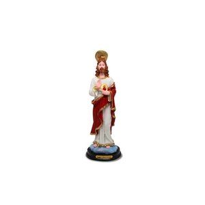Imagem Sagrado Coração de Jesus 20cm Resina Colorida