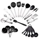 Ver imagem 4 de Conjunto de Utensílios De Cozinha Completo Em Silicone e Inox Kit Com 23 Peças