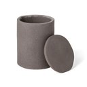 Ver imagem 2 de Pote Decorativo em Cimento Cinza com Tampa 10cm 16825 Mart