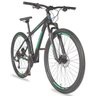 Bicicleta Aro 29 Alumínio 27v Freio Hidráulico Big Evolution 4.0 Preto Fosco Acqua Blue - 6