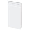 Rodapé Poliestireno 25cm Frisado Branco 51025 Arquitech - 1