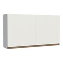 Ver imagem 1 de Armário Aéreo Madesa Reims 120 cm 2 Portas Branco Cor:Branco