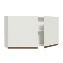 Ver imagem 4 de Armário Aéreo Madesa Reims 120 cm 2 Portas Branco Cor:Branco