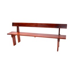 Conjunto Mesa Rústica 2m 2 Bancos e 2 Cadeiras Madeira Maciça Eucalipto Tabaco - 2