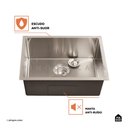 Ver imagem 4 de Kit Cuba para Cozinha Terena 58 Cm e Torneira Misturador Monocomando Extensível Gurupi - Prata