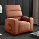 Ver imagem 1 de Poltrona Reclinável para Descanso Pilos Veludo Ferrugem