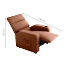 Ver imagem 4 de Poltrona Reclinável para Descanso Pilos Veludo Ferrugem