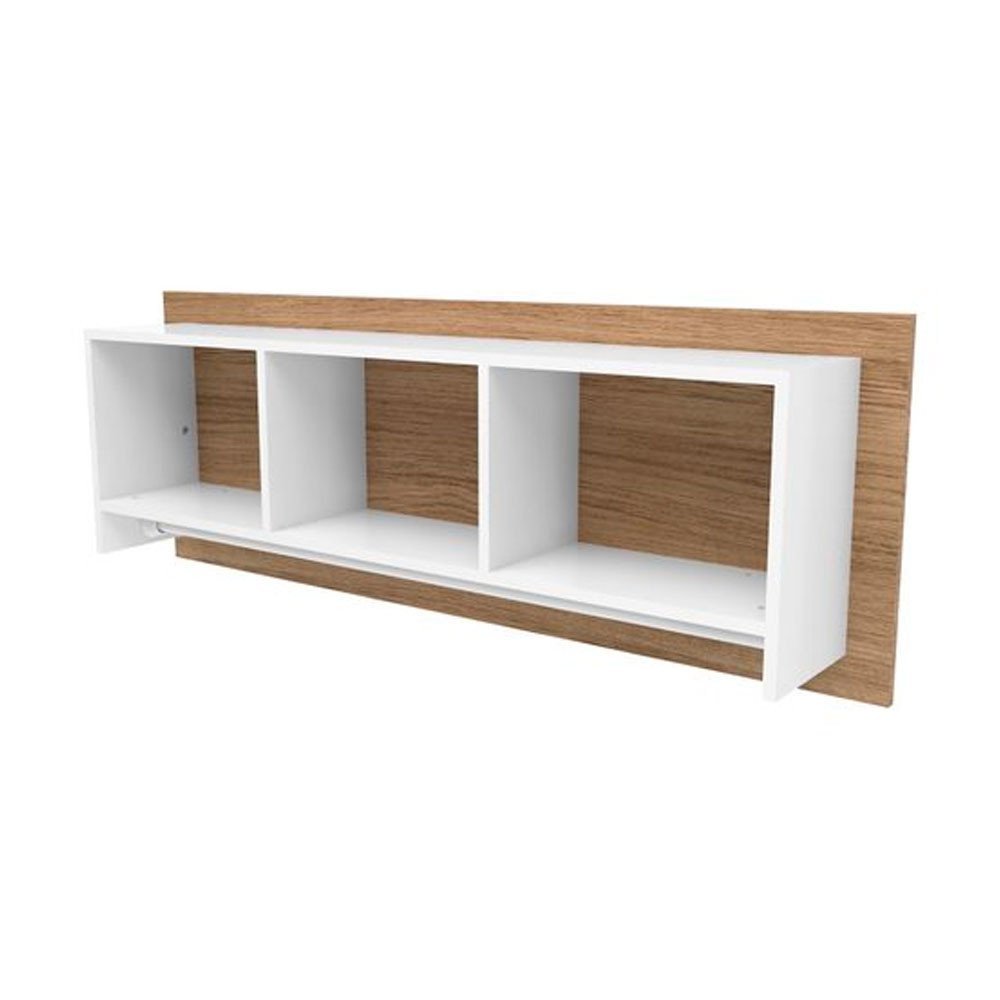 Prateleira com Nicho Decorativo Organizador em MDF Universal Stile ...