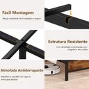 Ver imagem 7 de Cama Casal Full 140 cm com Cabeceira, Mesas Laterais, Tomadas e USB