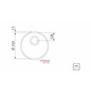 Ver imagem 2 de Cuba Tramontina Luna 35 Bl Polido 35 Cm Aço Inox