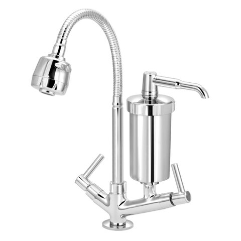 Torneira Metal Inox Filtro Gourmet Pia Mesa Cozinha Bancada