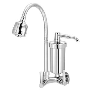 Torneira com Filtro Gourmet Pia Cozinha de Parede Metal Inox