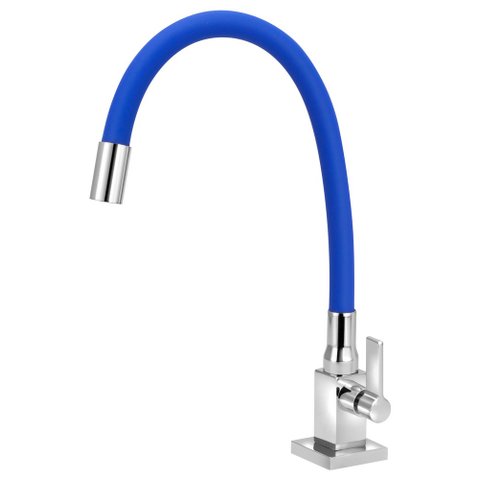 Torneira para Cozinha Quadrada Mesa Gourmet Colorido 1/4v.:azul