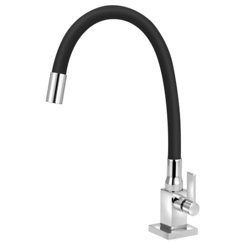 Torneira para Cozinha Quadrada Mesa Gourmet Colorido 1/4v.:preto