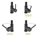 Ver imagem 5 de Torneira Cozinha Gourmet Monocomando Black Preto Fosco 50 Cm