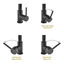 Ver imagem 5 de Torneira Cozinha Gourmet Monocomando Black Preto Fosco 50 Cm
