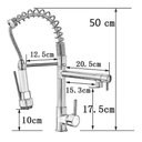 Ver imagem 6 de Torneira Cozinha Gourmet Monocomando Spray Cromado 50 Cm
