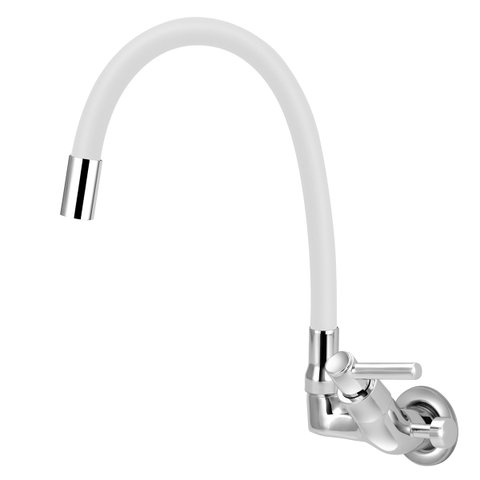 Torneira Gourmet Parede Com Saída Universal Para Purificador:Branco